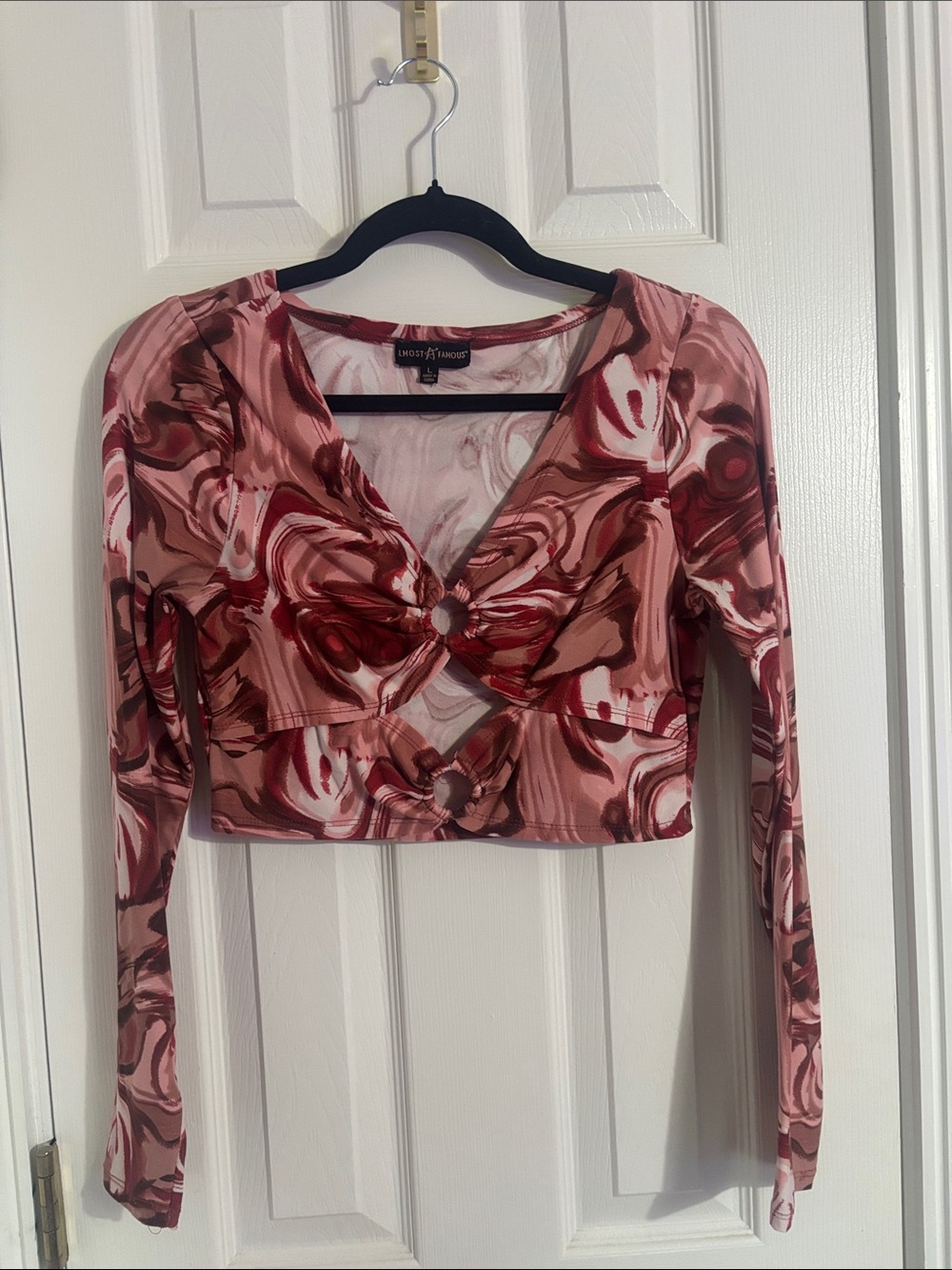 lmost famous  Long Sleeve Crop Top